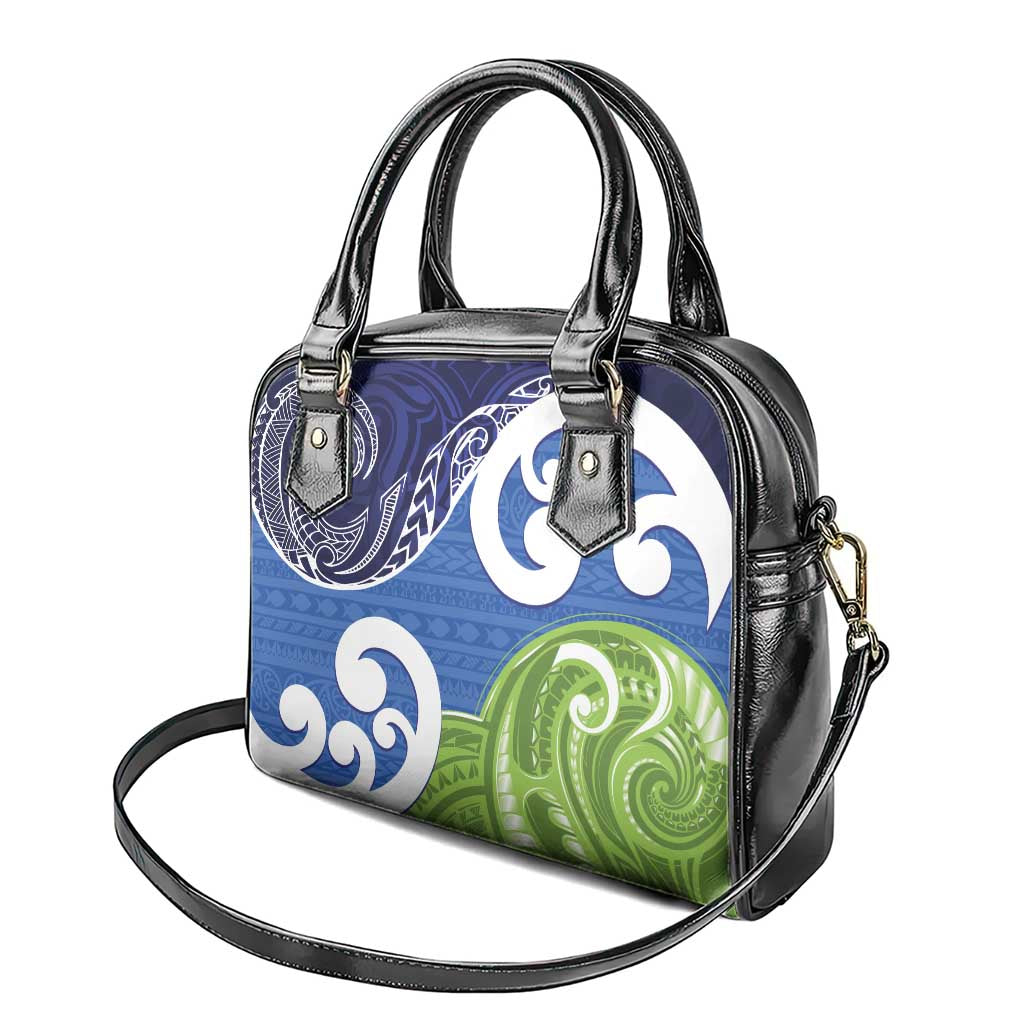 Southland New Zealand Shoulder Handbag Maori Koru Flag Color