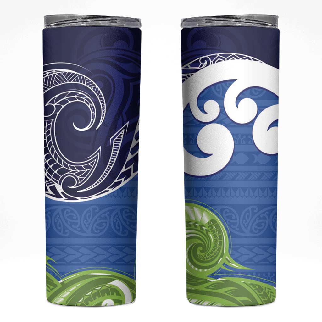 Southland New Zealand Skinny Tumbler Maori Koru Flag Color