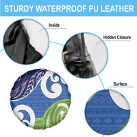 Southland New Zealand Spare Tire Cover Maori Koru Flag Color