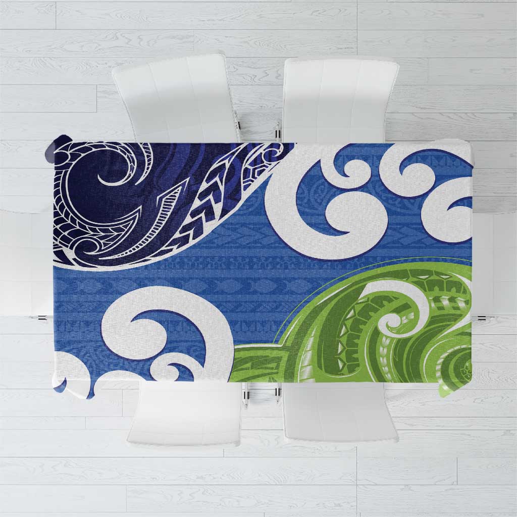Southland New Zealand Tablecloth Maori Koru Flag Color