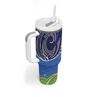Southland New Zealand Tumbler With Handle Maori Koru Flag Color