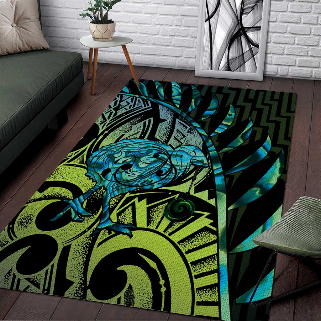 Southland Takehe Pounama Area Rug Aotearoa Poutama Paua Shell Fern