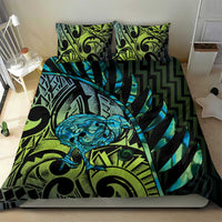 Southland Takehe Pounama Bedding Set Aotearoa Poutama Paua Shell Fern