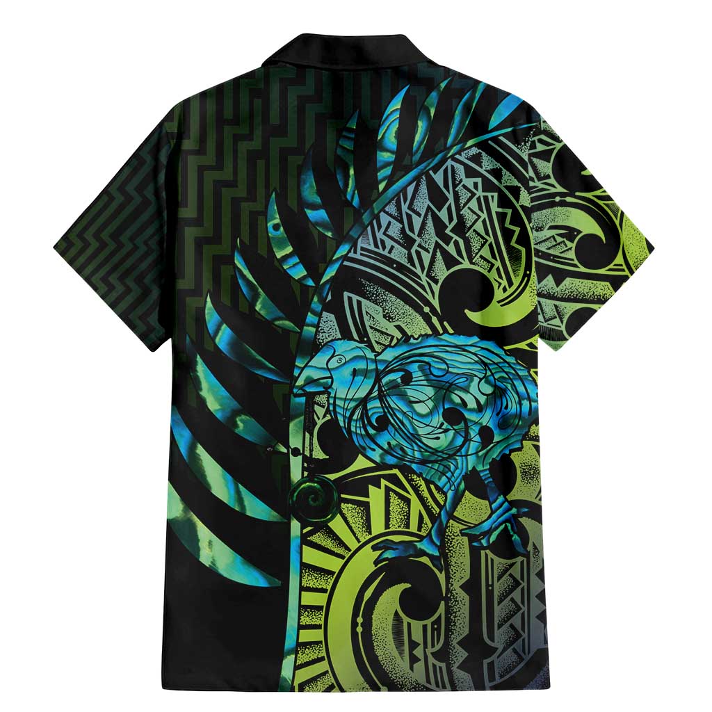 Southland Takehe Pounama Family Matching Mermaid Dress and Hawaiian Shirt Aotearoa Poutama Paua Shell Fern