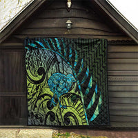 Southland Takehe Pounama Quilt Aotearoa Poutama Paua Shell Fern