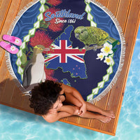 Southland Anniversary Day Beach Blanket Murihiku 1861 Maori Bird Mix Pohutukawa