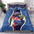Southland Anniversary Day Bedding Set Murihiku 1861 Maori Bird Mix Pohutukawa