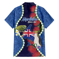 Southland Anniversary Day Family Matching Puletasi and Hawaiian Shirt Murihiku 1861 Maori Bird Mix Pohutukawa