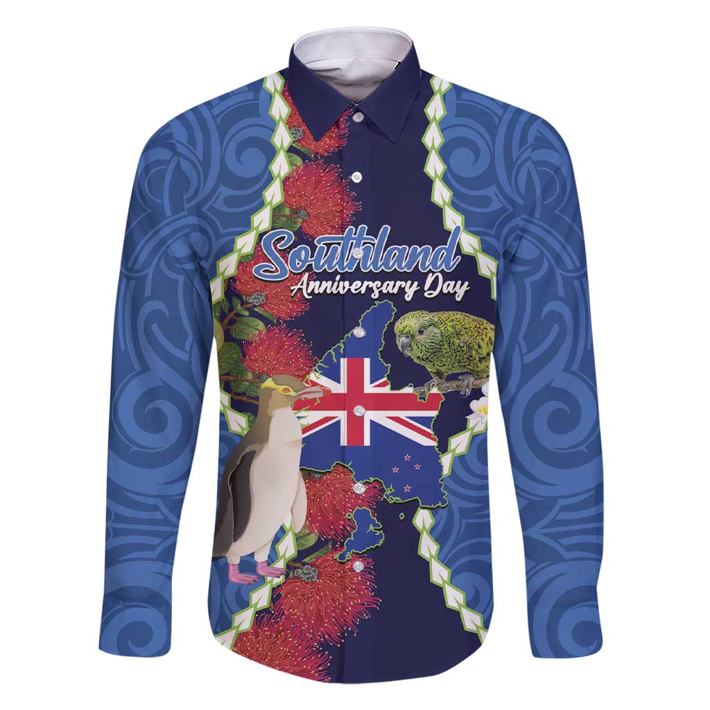 Southland Anniversary Day Family Matching Short Sleeve Bodycon Dress and Hawaiian Shirt Murihiku 1861 Maori Bird Mix Pohutukawa