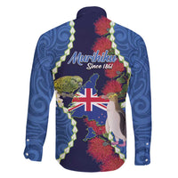 Southland Anniversary Day Family Matching Short Sleeve Bodycon Dress and Hawaiian Shirt Murihiku 1861 Maori Bird Mix Pohutukawa