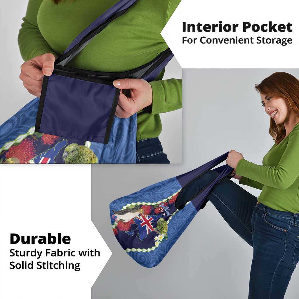 Southland Anniversary Day Grocery Bag Murihiku 1861 Maori Bird Mix Pohutukawa