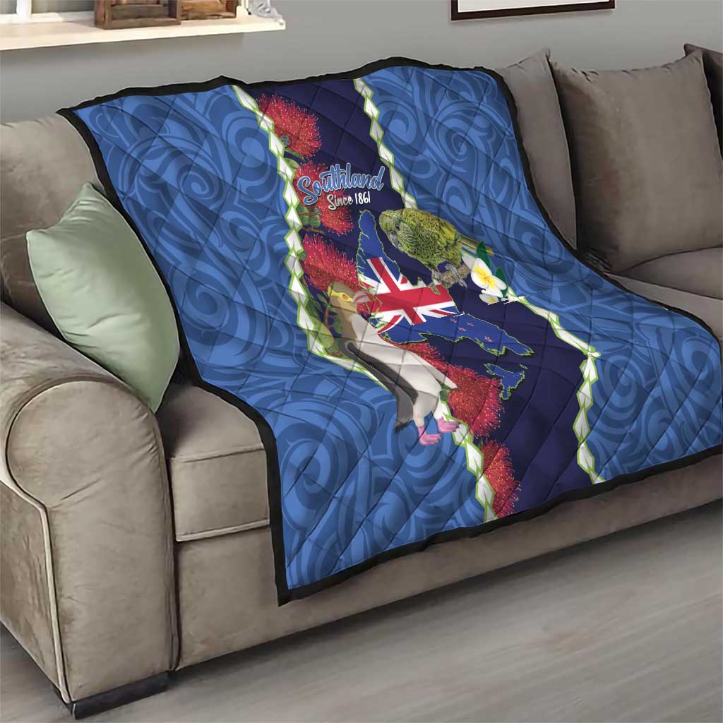 Southland Anniversary Day Quilt Murihiku 1861 Maori Bird Mix Pohutukawa