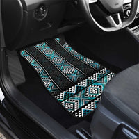 Paua Shell Taniko Pattern Aotearoa Car Mats Niho Taniwha Mix Poutama