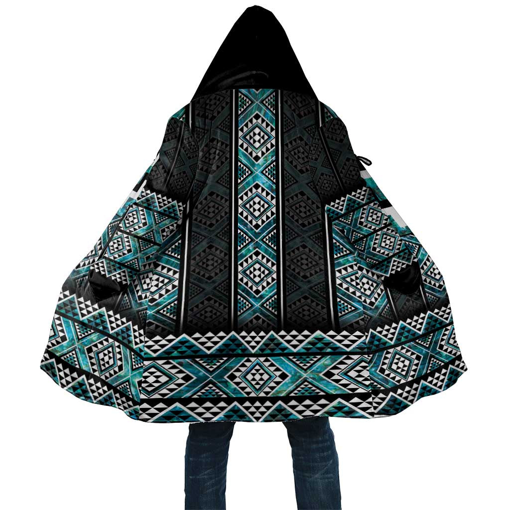 Paua Shell Taniko Pattern Aotearoa Cloak Niho Taniwha Mix Poutama - Polynesian Pride