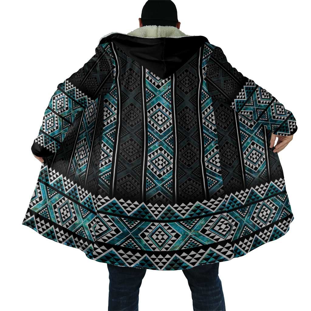 Paua Shell Taniko Pattern Aotearoa Cloak Niho Taniwha Mix Poutama - Polynesian Pride