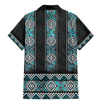 Paua Shell Taniko Pattern Aotearoa Family Matching Mermaid Dress and Hawaiian Shirt Niho Taniwha Mix Poutama