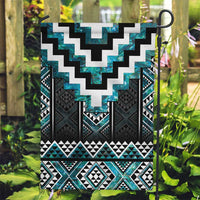 Paua Shell Taniko Pattern Aotearoa Garden Flag Niho Taniwha Mix Poutama