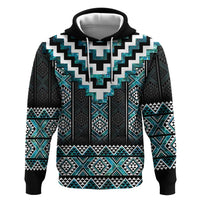 Paua Shell Taniko Pattern Aotearoa Hoodie Niho Taniwha Mix Poutama
