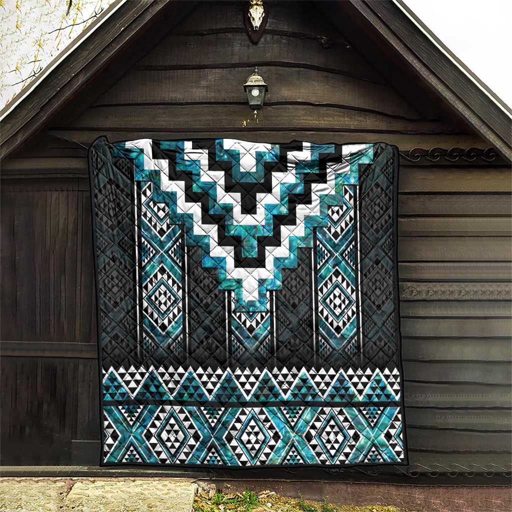 Paua Shell Taniko Pattern Aotearoa Quilt Niho Taniwha Mix Poutama