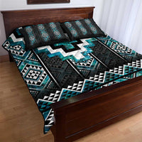 Paua Shell Taniko Pattern Aotearoa Quilt Bed Set Niho Taniwha Mix Poutama