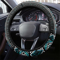 Paua Shell Taniko Pattern Aotearoa Steering Wheel Cover Niho Taniwha Mix Poutama