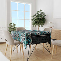 Paua Shell Taniko Pattern Aotearoa Tablecloth Niho Taniwha Mix Poutama