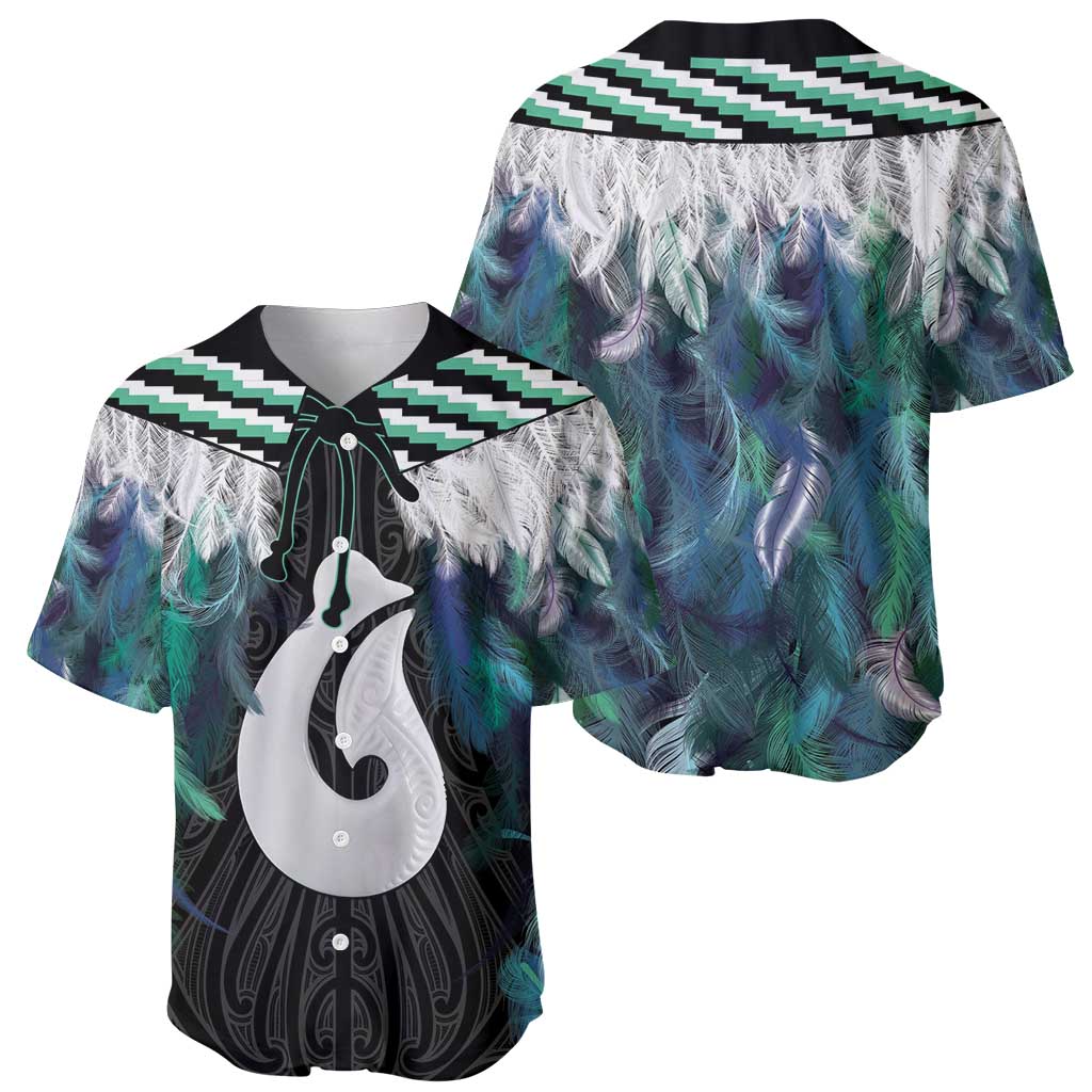 Aotearoa Korowai Motif Baseball Jersey Hei Matau Poutama Maori Pattern LT14 - Polynesian Pride