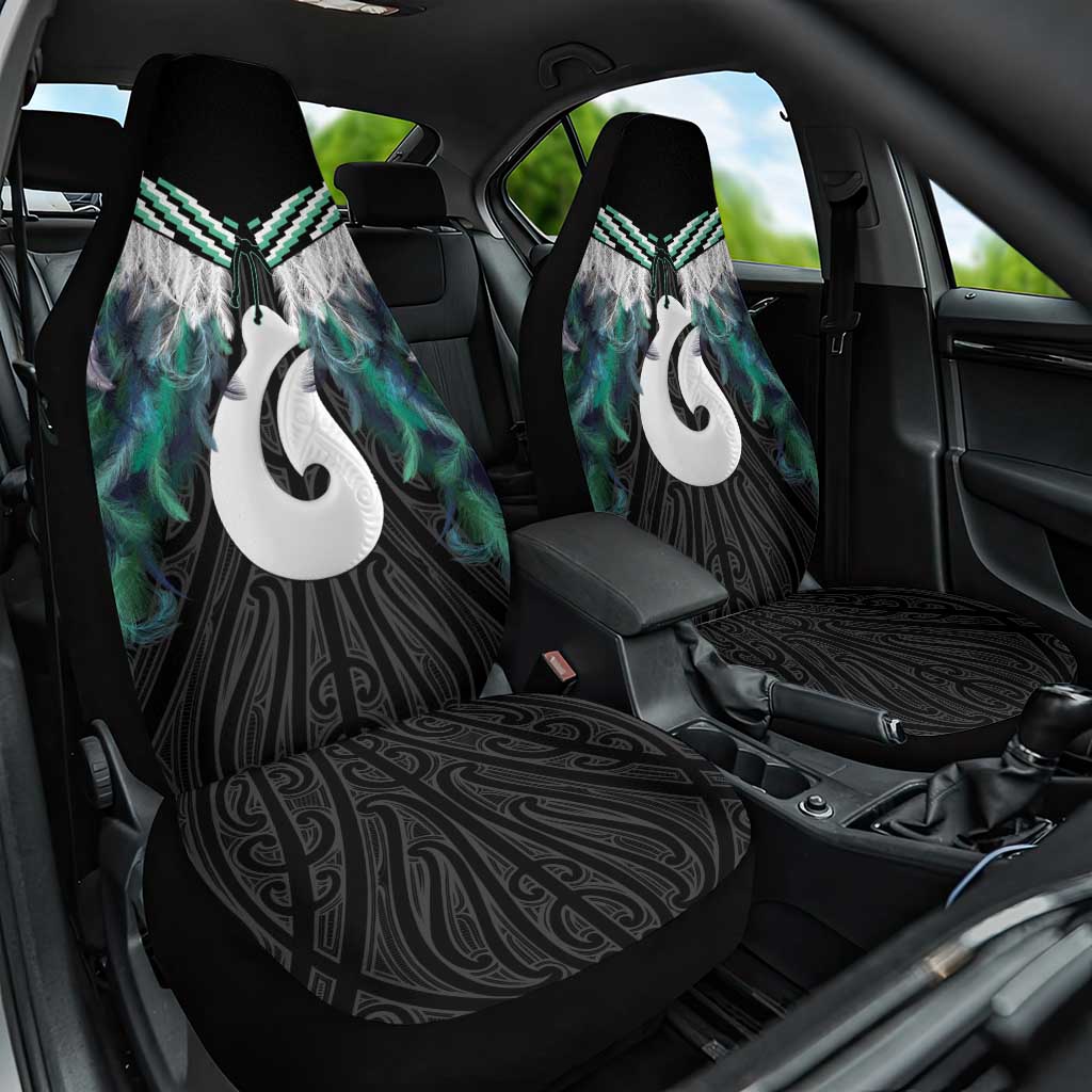 Aotearoa Korowai Motif Car Seat Cover Hei Matau Poutama Maori Pattern