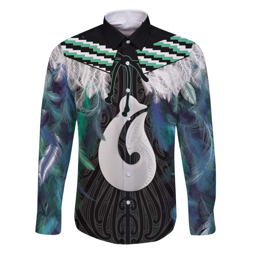 Aotearoa Korowai Motif Family Matching Puletasi and Hawaiian Shirt Hei Matau Poutama Maori Pattern