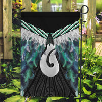 Aotearoa Korowai Motif Garden Flag Hei Matau Poutama Maori Pattern
