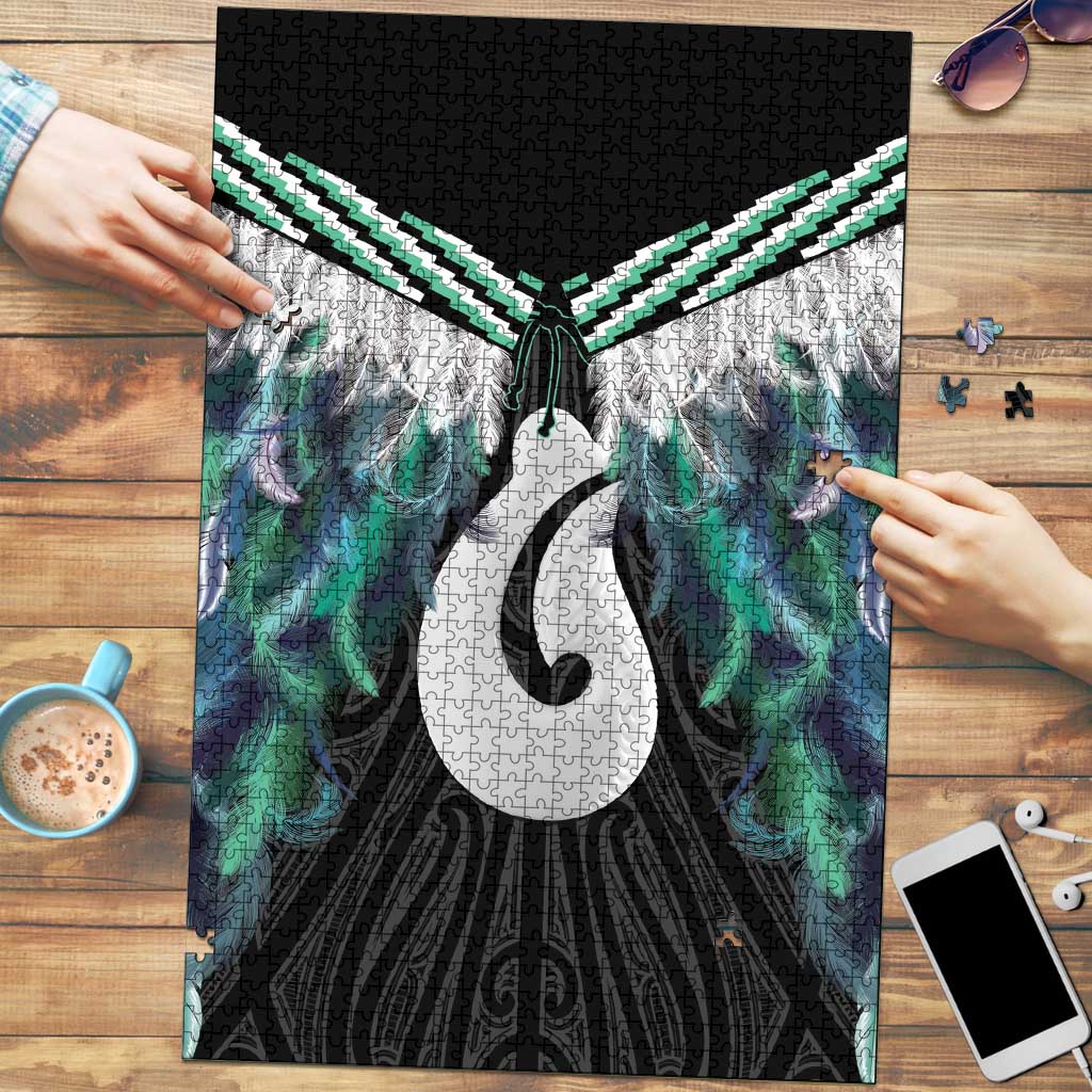 Aotearoa Korowai Motif Puzzle Hei Matau Poutama Maori Pattern - Polynesian Pride