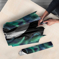 Aotearoa Korowai Motif Umbrella Hei Matau Poutama Maori Pattern - Polynesian Pride