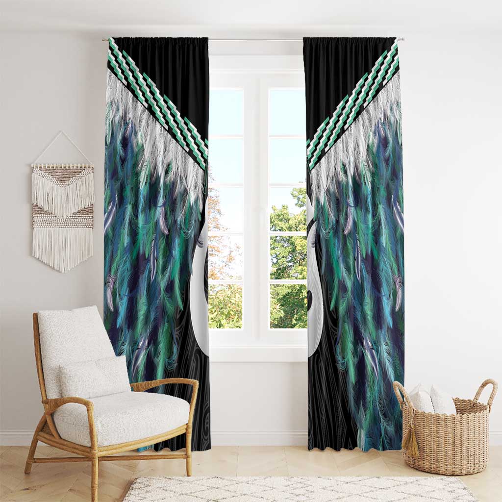 Aotearoa Korowai Motif Window Curtain Hei Matau Poutama Maori Pattern