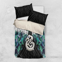 Aotearoa Korowai Motif Bedding Set Hei Manaia Poutama Maori Pattern