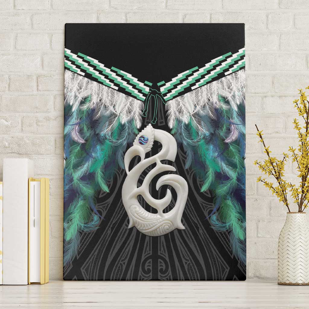 Aotearoa Korowai Motif Canvas Wall Art Hei Manaia Poutama Maori Pattern