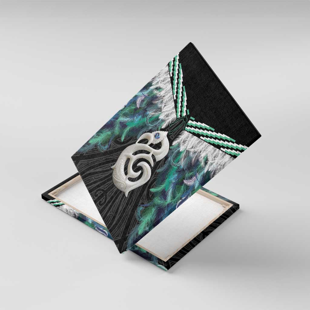 Aotearoa Korowai Motif Canvas Wall Art Hei Manaia Poutama Maori Pattern