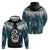 Aotearoa Korowai Motif Hoodie Hei Manaia Poutama Maori Pattern