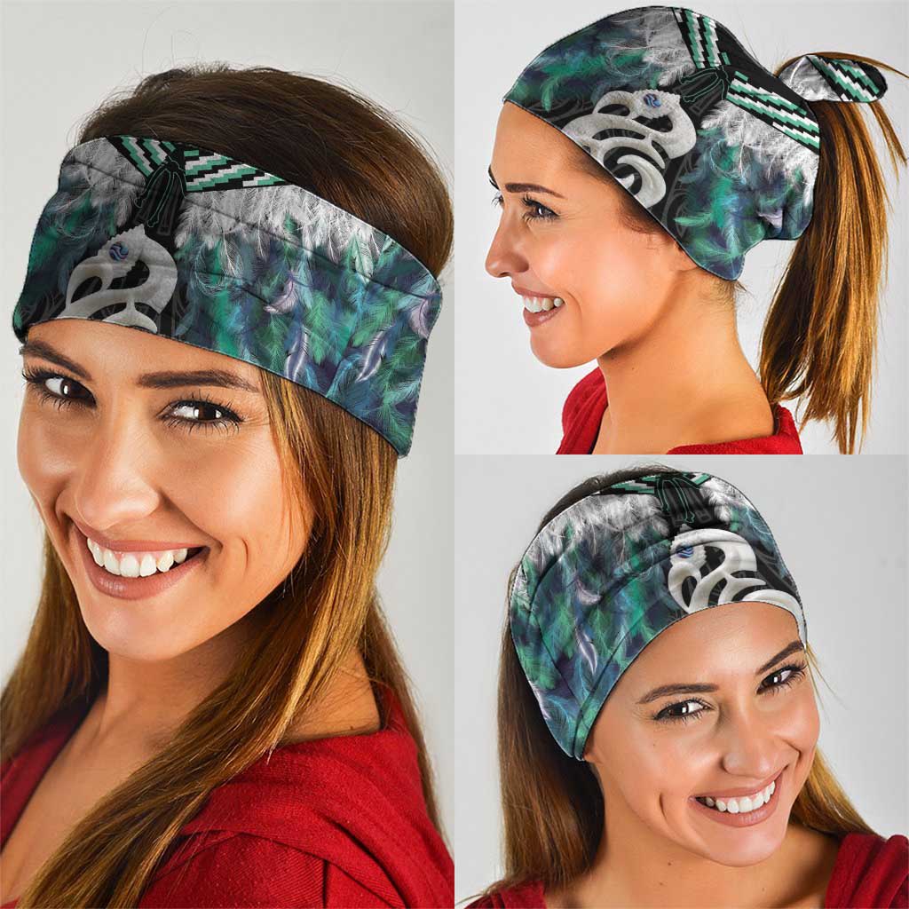 Aotearoa Korowai Motif Neck Gaiter Hei Manaia Poutama Maori Pattern - Polynesian Pride
