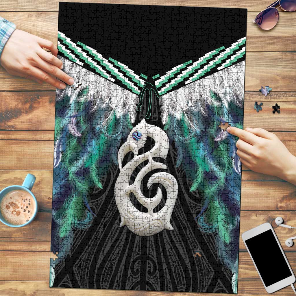 Aotearoa Korowai Motif Puzzle Hei Manaia Poutama Maori Pattern - Polynesian Pride