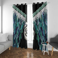 Aotearoa Korowai Motif Window Curtain Hei Manaia Poutama Maori Pattern