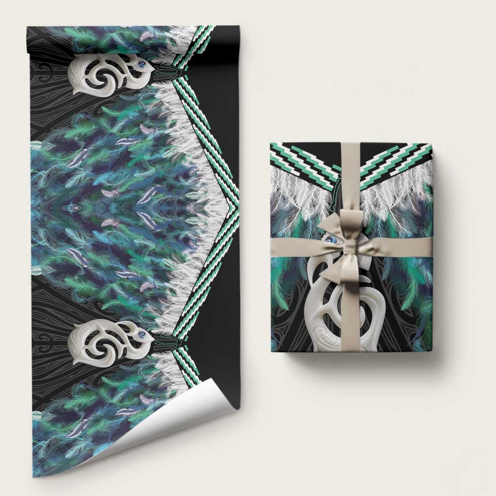 Aotearoa Korowai Motif Wrapping Paper Hei Manaia Poutama Maori Pattern - Polynesian Pride