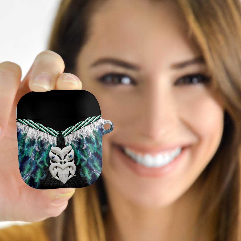 Aotearoa Korowai Motif AirPods Case Maori Wheku Poutama - Polynesian Pride