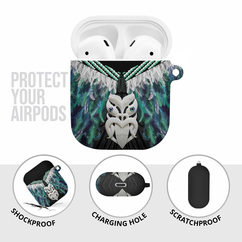 Aotearoa Korowai Motif AirPods Case Maori Wheku Poutama - Polynesian Pride
