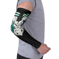 Aotearoa Korowai Motif Arm Sleeves Maori Wheku Poutama - Polynesian Pride