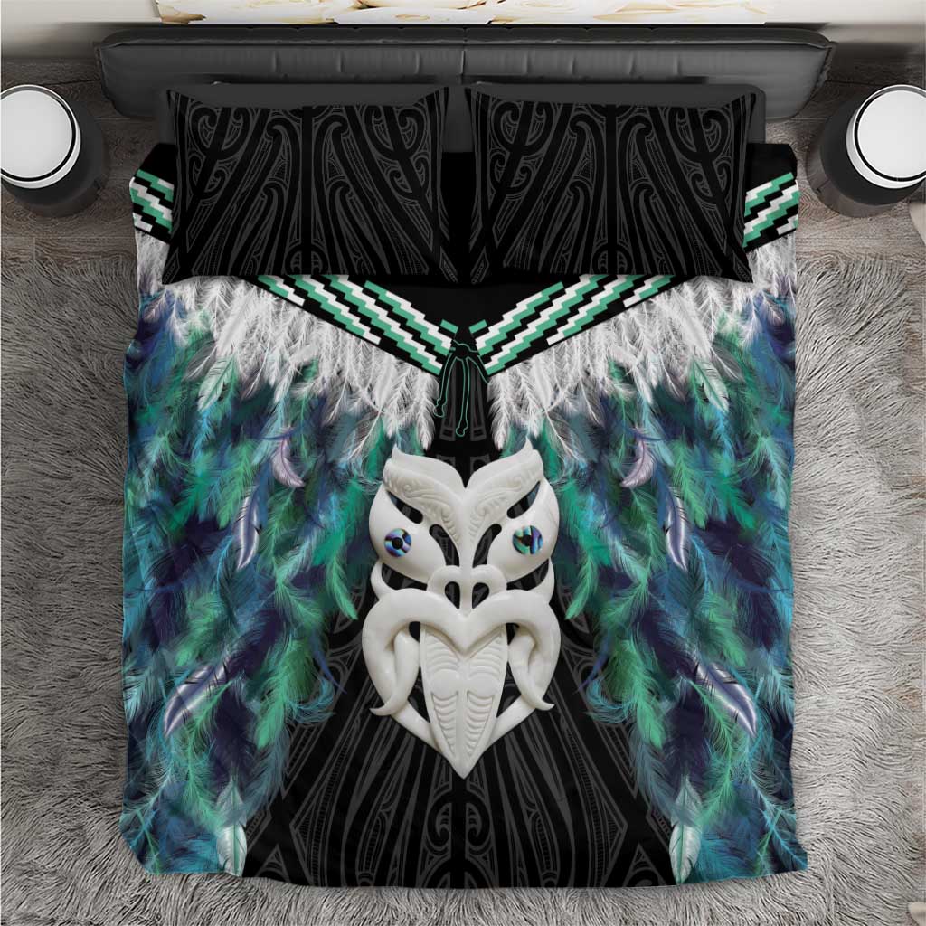 Aotearoa Korowai Motif Bedding Set Maori Wheku Poutama