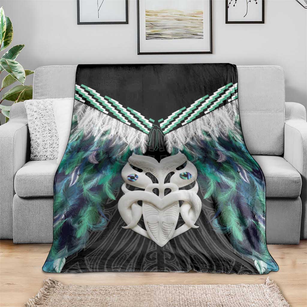 Aotearoa Korowai Motif Blanket Maori Wheku Poutama