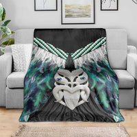 Aotearoa Korowai Motif Blanket Maori Wheku Poutama