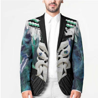 Aotearoa Korowai Motif Blazer Maori Wheku Poutama - Polynesian Pride