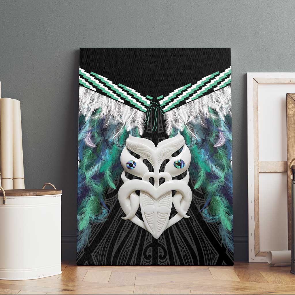 Aotearoa Korowai Motif Canvas Wall Art Maori Wheku Poutama