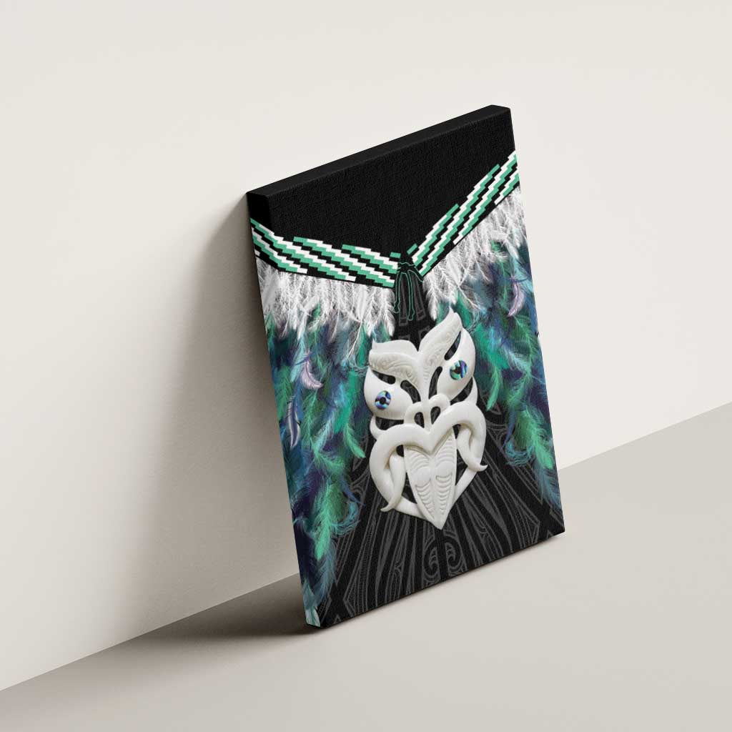 Aotearoa Korowai Motif Canvas Wall Art Maori Wheku Poutama